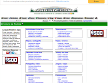 Tablet Screenshot of andinia.com